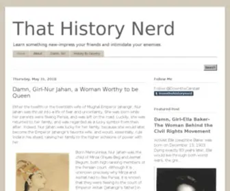 Thathistorynerd.com(That History Nerd) Screenshot
