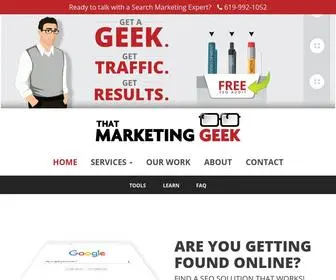 Thatmarketinggeek.com(San Diego SEO Pro) Screenshot