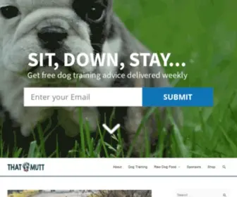 Thatmutt.com(Dog Training) Screenshot