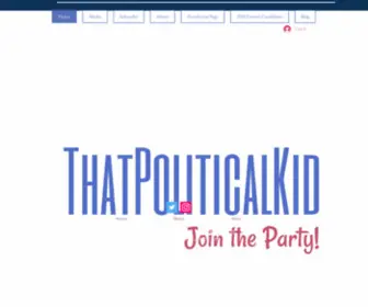 Thatpoliticalkid.com(Political Website) Screenshot