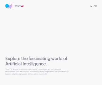 Thats-AI.org(That's AI) Screenshot