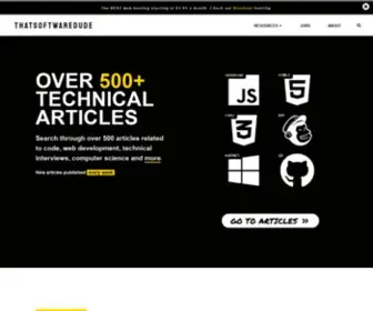 Thatsoftwaredude.com(Developer news and articles) Screenshot