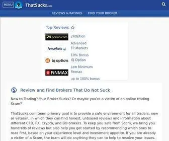 Thatsucks.com(Review Brokers) Screenshot