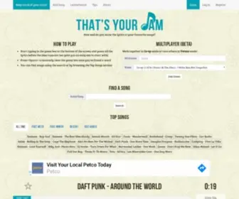 Thatsyourjam.com(That's your jam) Screenshot