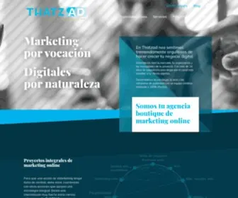 Thatzad.com(Agencia marketing online Barcelona) Screenshot