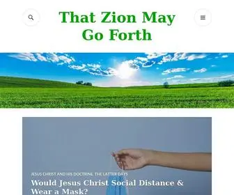 Thatzionmaygoforth.com(We Must Be Zion to Build Zion) Screenshot