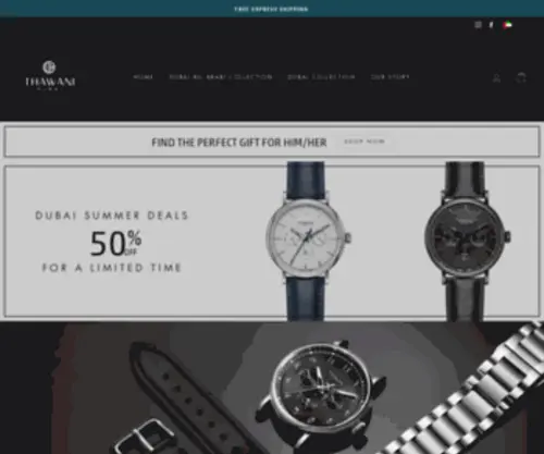 ThawaniWorld.com(Luxury watches with an Arabian touch) Screenshot