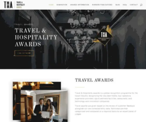 Thawards.com(Travel & Hospitality Awards) Screenshot