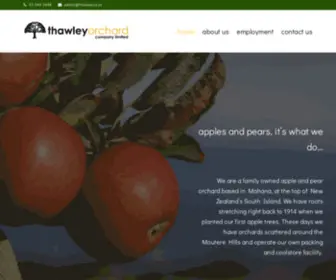 Thawley.co.nz(Thawley Orchard) Screenshot