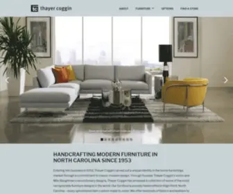 Thayercoggin.com(Custom Modern Furniture Since 1953) Screenshot