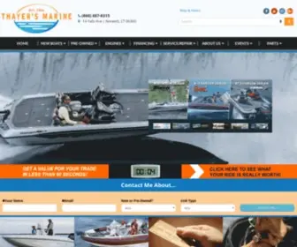 Thayersmarine.com(New & Used Boat Sales) Screenshot