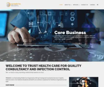 THCqcic.com(Trust Health Care for Quality Consultancy and Infection Control) Screenshot