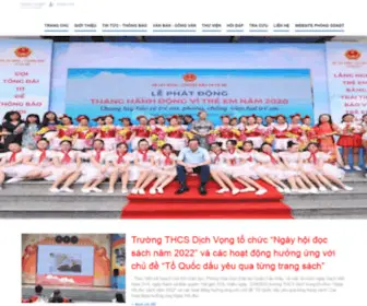 THCsdichvong.edu.vn(Trường) Screenshot