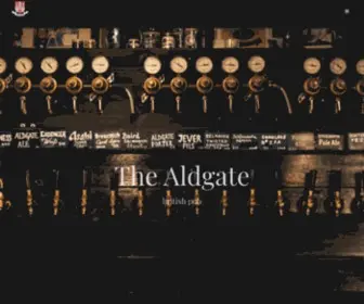 The-Aldgate.com(Looking for an authentic British pub in Tokyo) Screenshot
