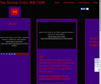 The-Anime-Critic-WB.com(The anime critic) Screenshot