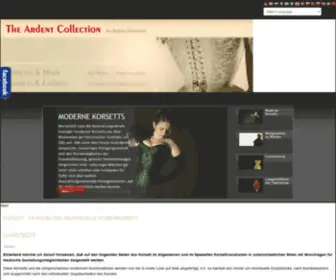 The-Ardent-Collection.com(Schnürkorsetts) Screenshot