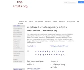 The-Artists.org Screenshot