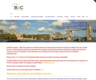 The-Bac.org(The British Accreditation Council) Screenshot