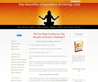 The-Benefits-OF-Positive-Thinking.com(The Benefits Of Positive Thinking) Screenshot