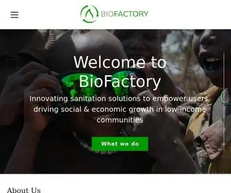 The-Biofactory.com(The BioFactory focuses on providing dramatically improved sanitation systems in sub) Screenshot