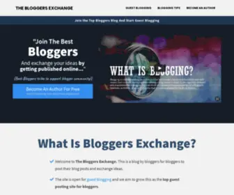 The-Bloggers-Exchange.org(The Bloggers Exchange) Screenshot