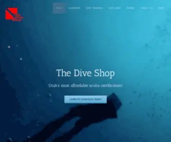 The-Dive-Shop.com(Utah's most affordable scuba certification) Screenshot