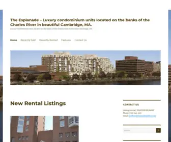 The-Esplanade.com(Luxury condominium units located on the banks of the Charles River in beautiful Cambridge) Screenshot