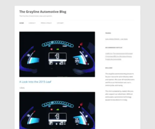 The-Grayline.com(The Grayline Automotive Blog) Screenshot