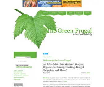 The-Green-Frugal.com(The Green Frugal) Screenshot