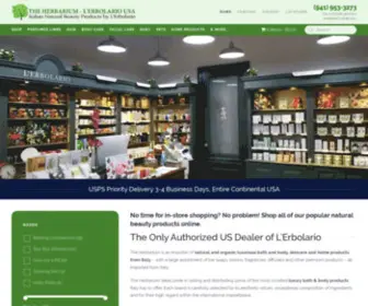 The-Herbarium.com(L'Erbolario USA) Screenshot