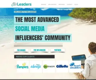 The-Leaders.com(Social Media Influencers) Screenshot