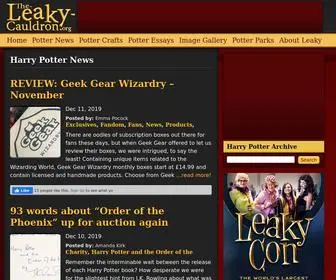 The-Leaky-Cauldron.org(Harry Potter News) Screenshot