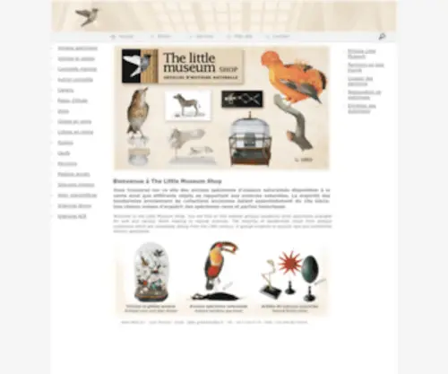 The-Little-Museum-Shop.com(Accueil) Screenshot