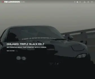 The-Lowdown.com(Automotive lifestyle experience) Screenshot