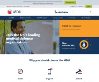 The-Mdu.com(Professional medical indemnity for clinical negligence claims) Screenshot