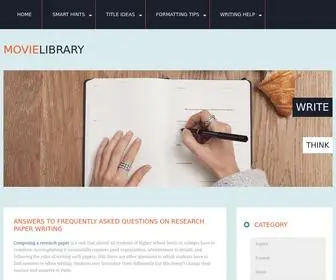 The-Movie-Library.com(Online Term Paper Writing Library) Screenshot