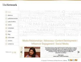 The-Network.co.in(Media Relationships) Screenshot