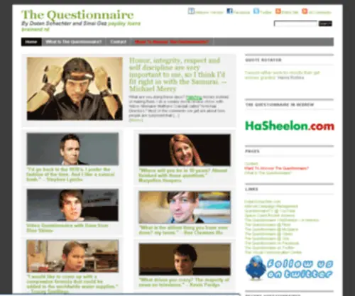 The-Questionnaire.com(The Questionnaire) Screenshot