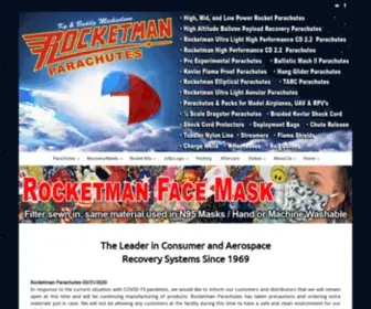 The-Rocketman.com(The Rocketman's Online Rocket Parachute Store) Screenshot