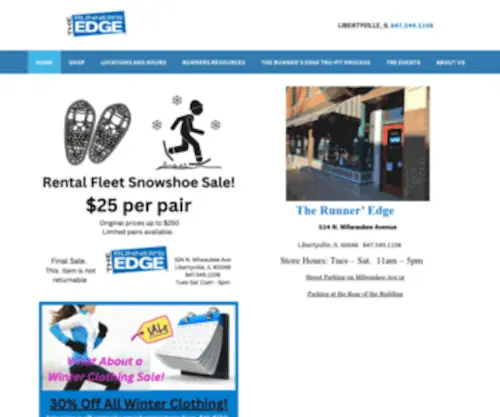 The-Runnersedge.com(The Runnersedge) Screenshot