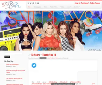 The-Saturdays.co.uk(Your premiere fansite for the UK pop super group The Saturdays) Screenshot