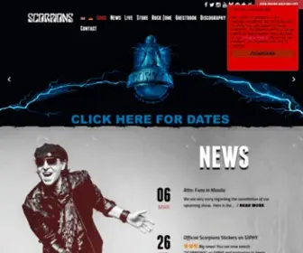 The-Scorpions.com(Scorpions) Screenshot