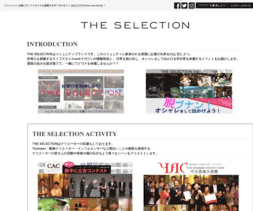 The-Selection.jp(株式会社) Screenshot