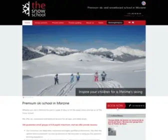 The-Snow-School.com(Premium Ski School in Morzine) Screenshot