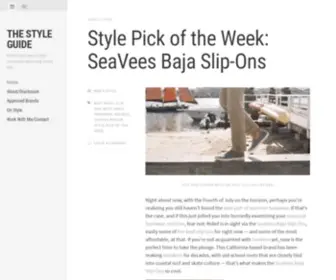 The-STyle-Guide.com(The Style Guide) Screenshot