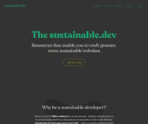 The-Sustainable.dev(The sustainable.dev) Screenshot