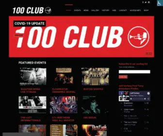 The100Club.co.uk(THE 100 CLUB) Screenshot