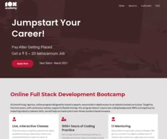 The10Xacademy.com(Online Coding Bootcamp) Screenshot