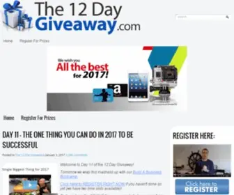 The12Daygiveaway.com(The 12 Day Giveaway) Screenshot