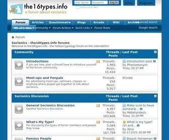 The16Types.info(Socionics) Screenshot